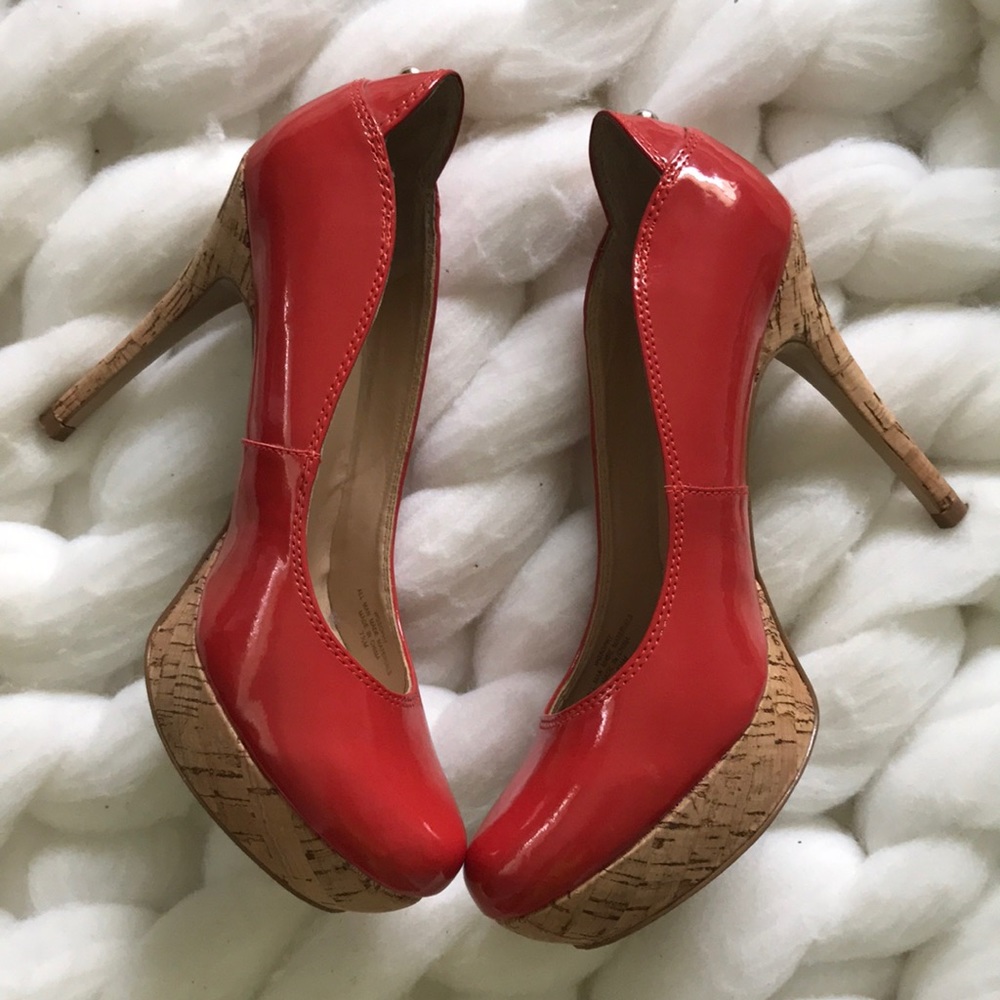 Orange Guess Heels